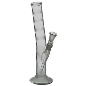 Szklana Fajka Wodna Bongo Przezroczyste 26 cm z Chillum 14,5 mm