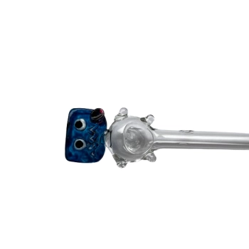 Szkło Fajkowe Blue Box 15 cm - Lufka z Grubego Szkła