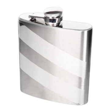 Piersiówka ze Stali Nierdzewnej Matowo-Chromowa