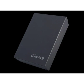 Czarna Papierośnica z Mapą w Opakowaniu Prezentowym Gentelo