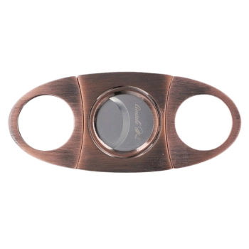 Srebrna Metalowa Obcinarka Do Cygara w Eleganckim Opakowaniu Prezentowym