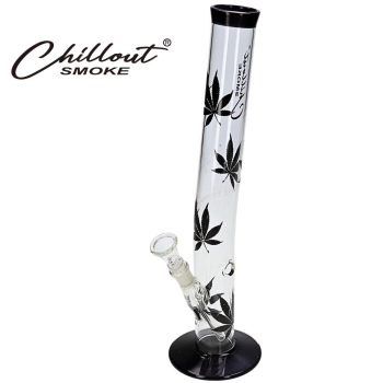 Klasyczne Bongo z Nadrukami Liści Marihuany Fajka Wodna Bonio 40 cm