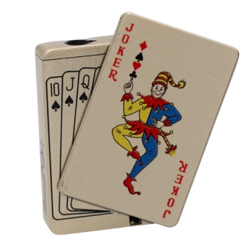 Zapalniczka Gazowa w kształcie Talii Kart z Regulacją Płomienia Joker