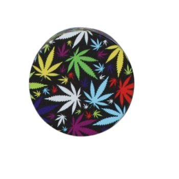 Młynek do Tytoniu Suszu Ziół CBD Grinder Crusher Kolorowe Listki Marihuany