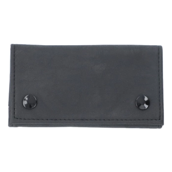 Etui na Tytoń w Jednolitym Kolorze bez Wzorów Portfel Czarne