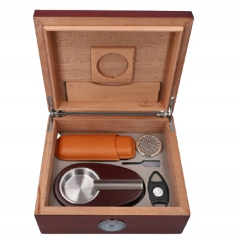 Humidor ze Wszystkimi Potrzebnymi Akcesoriami w Zestawie