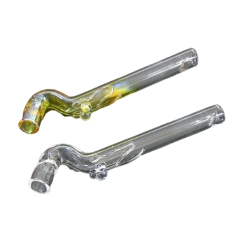 Wygięta Cygarniczka Szklana Fifka Lufka z Panną 11,5 cm Chillout Smoke