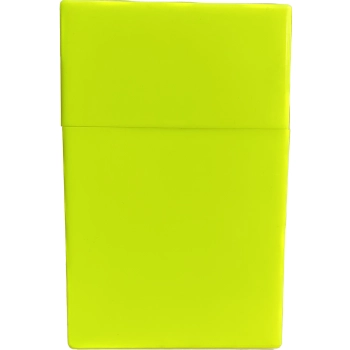 Pudełko na Papierosy Plastikowe na Klik Etui na Paczkę Papierosów Żółty