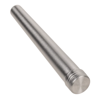 Rurka do Tytoniu do Blanta Skręta Doobie Tube Deluxe z Metalu Srebrna