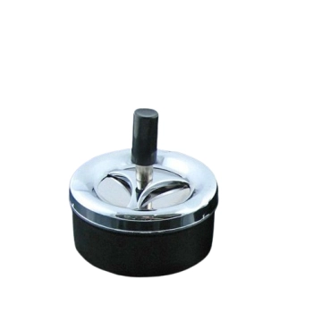 Metalowa Popielniczka Mała Okrągła Zamykana 9,5 cm