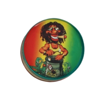 Grinder Młynek do Suszu Tytoniu Ziół „Rasta Chef” – rastaman przy garze