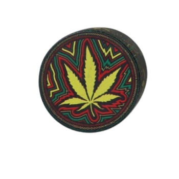 Młynek do Tytoniu Suszu Ziół CBD „Psycho Rasta Leaf” – psychodeliczny liść