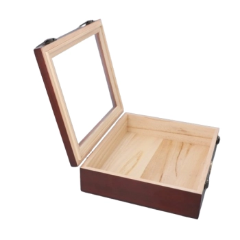 Mały Sosnowy Humidor do Przechowywania Cygar 26 x 22 x 7 cm