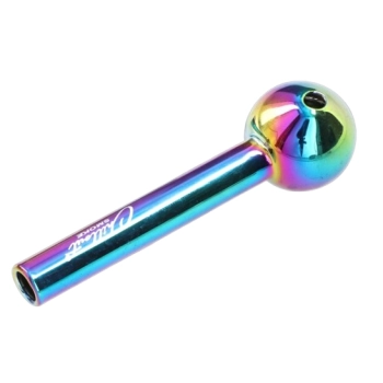 Szklana Fajka do Olejku 10 cm Klasyczna Metaliczny Tęczowy Chillout Smoke