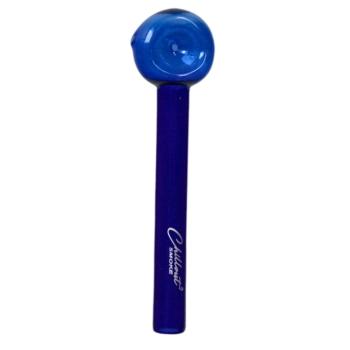 Cygarniczka Szklana Fifka Lufka Dulawka Fajeczka Łyżeczka Niebieska 12 cm