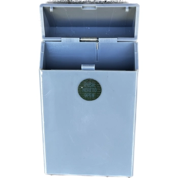Pudełko na Papierosy typu SLIM Cienkie Etui na Paczkę Plastik na Klik Szare
