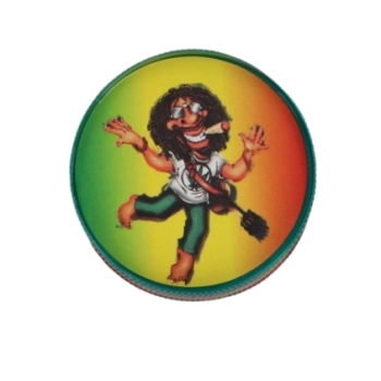 Grinder Młynek do Suszu Tytoniu Ziół  „Rasta Guitar” – tańczący gitarzysta