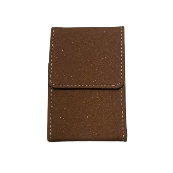 Czekoladowe Pudełko Etui na Paczkę Papierosów z Kremowym Paskiem z Boku