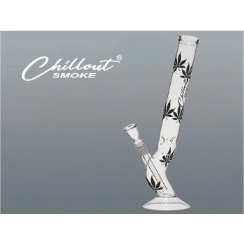 Bongo Lodowe Wygięte Chillout Smoke Wysokość 40 cm z Listkami Marihuany