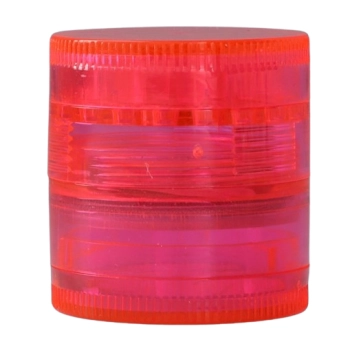 Plastikowy Młynek do Mielenia Tytoniu Suszu Grinder Crusher Neonowy Róż