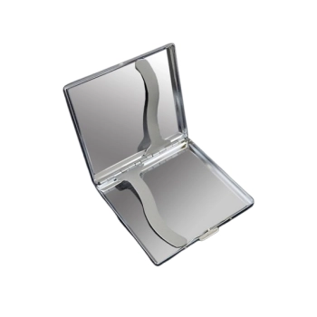 Papierośnica Metalowa Gładka 9,5x8 cm – Etui na Papierosy Tłoczony Wzór