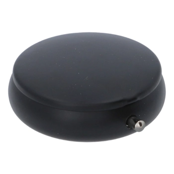 Czarna Kieszonkowa Popielniczka Mała Mobilna Okrągła Metalowa 5 x 1,5 cm