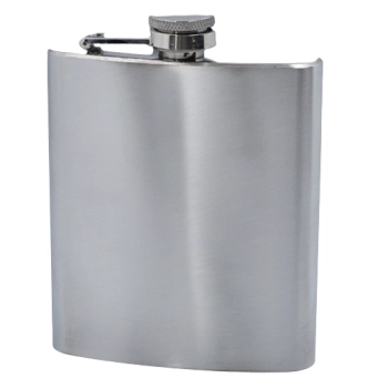 Elegancka Piersiówka ze Stali Nierdzewnej Gentelo 210 ml Srebrna