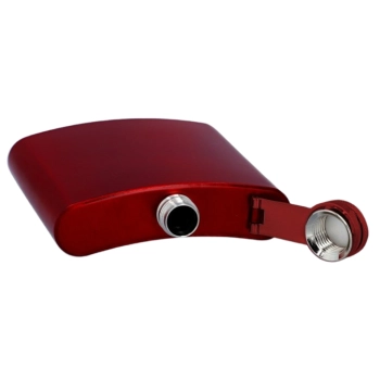 Piersiówka Stal Nierdzewna 240 ml w Kolorze Czerwonym 8 OZ Gentelo