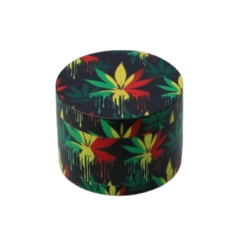 Młynek do Tytoniu Suszu Ziół CBD „Dripping Rasta” – kapiące liście konopi