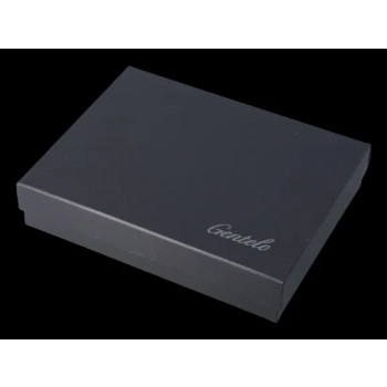 Zestaw Prezentowy Zapalniczka i Papierośnica Czarna z Listkiem Gentelo