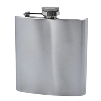 Elegancka Srebrna Piersiówka ze Stali Nierdzewnej 8 OZ ok. 240 ml Gentelo