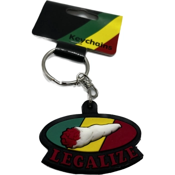 Brelok do kluczy Rasta z papierosem - stylowy dodatek do kluczy