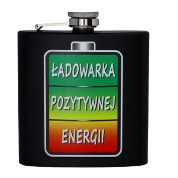 Elegancka Piersiówka Stalowa 6 OZ - Gentelo w Czarnym Pudełku