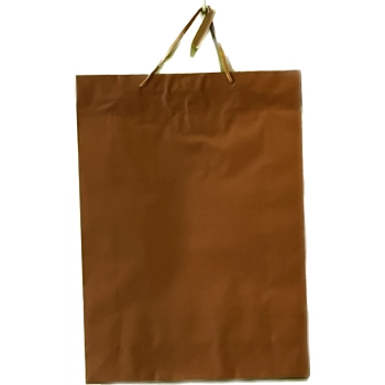 Elegancka Torebka Prezentowa w Karmelowym Kolorze, Ozdobna, Marka Adar, Wymiary: 38x28x10 cm, Oryginalne Opakowanie, Idealna na Prezent