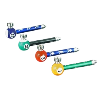 Fajka Metalowa Lufka Fifka Fajeczka z Kulą do Bilarda 12,7 cm