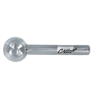 Szklana Fajka do Olejku 10 cm Klasyczna Przezroczysta Chillout Smoke