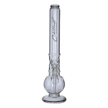 Bongo Szklane z Dużą Komorą Wodną Chillout 40 cm Fajka Wodna Kula 50 mm