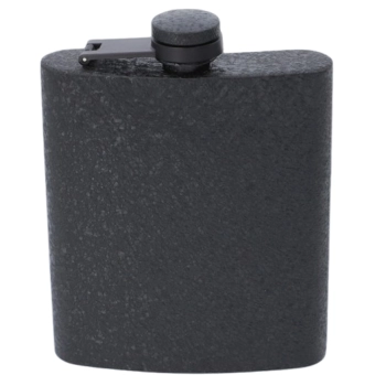 Czarna Chropowata Piersiówka ze Stali Nierdzewnej 6 OZ ok. 180 ml Gentelo