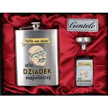 Elegancka Piersiówka w Prezentowym Opakowaniu Gentelo 207ml