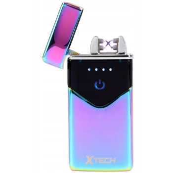 Tęczowa Zapalniczka Plazmowa Elektryczna Ładowana na USB z Diodą LED