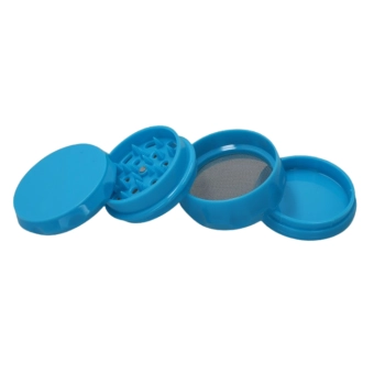 Błękitny Młynek do Tytoniu do Mielenia Tytoniu Suszu CBD Jednolity Kolor