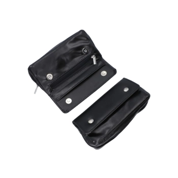 Pokrowiec na Fajkę Drewnianą Skórzane Etui z Kieszenią Czarne