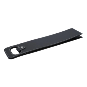 Czarna Elegancka Torba na Wino z Uchwytem i Zapięciem na Zatrzask