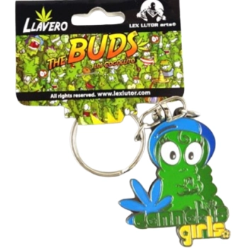 Brelok do Kluczy z Motywem Cannabis Girl