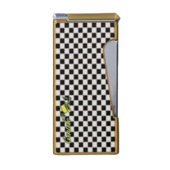 Zapalniczka Z Zielonym Płomieniem We Wzorze Szachownicy Gazowa Żarowa