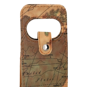 Torba na Wino Mapa Świata Ozdobne Etui na Butelkę Torebka Prezentowa