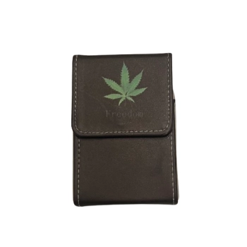 Ciemna Oliwka Khaki Pudełko Etui na Paczkę Papierosów w Jednolitym Kolorze