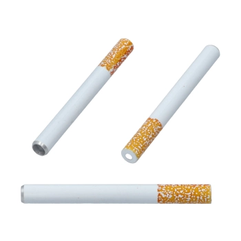 Fajka Metalowa w Kształcie Papierosa, Średnica 6 mm, Długość 7,5 cm