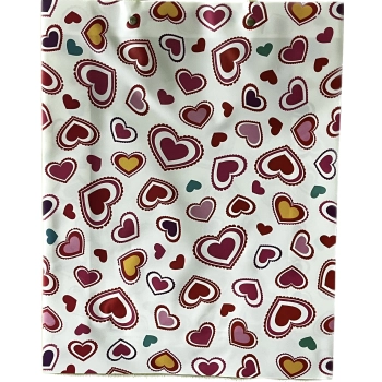 Torebka Prezentowa w Kolorowe Serduszka – Idealny Dodatek dla Dziewczyn i Kobiet, Ozdobna Torba na Upominki, Oryginalne Opakowanie, Wymiary 39x31x9 cm