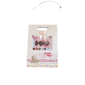 Elegancka Torebka Prezentowa z Rzepem - Ozdobne Opakowanie 27x19x8,5 cm
